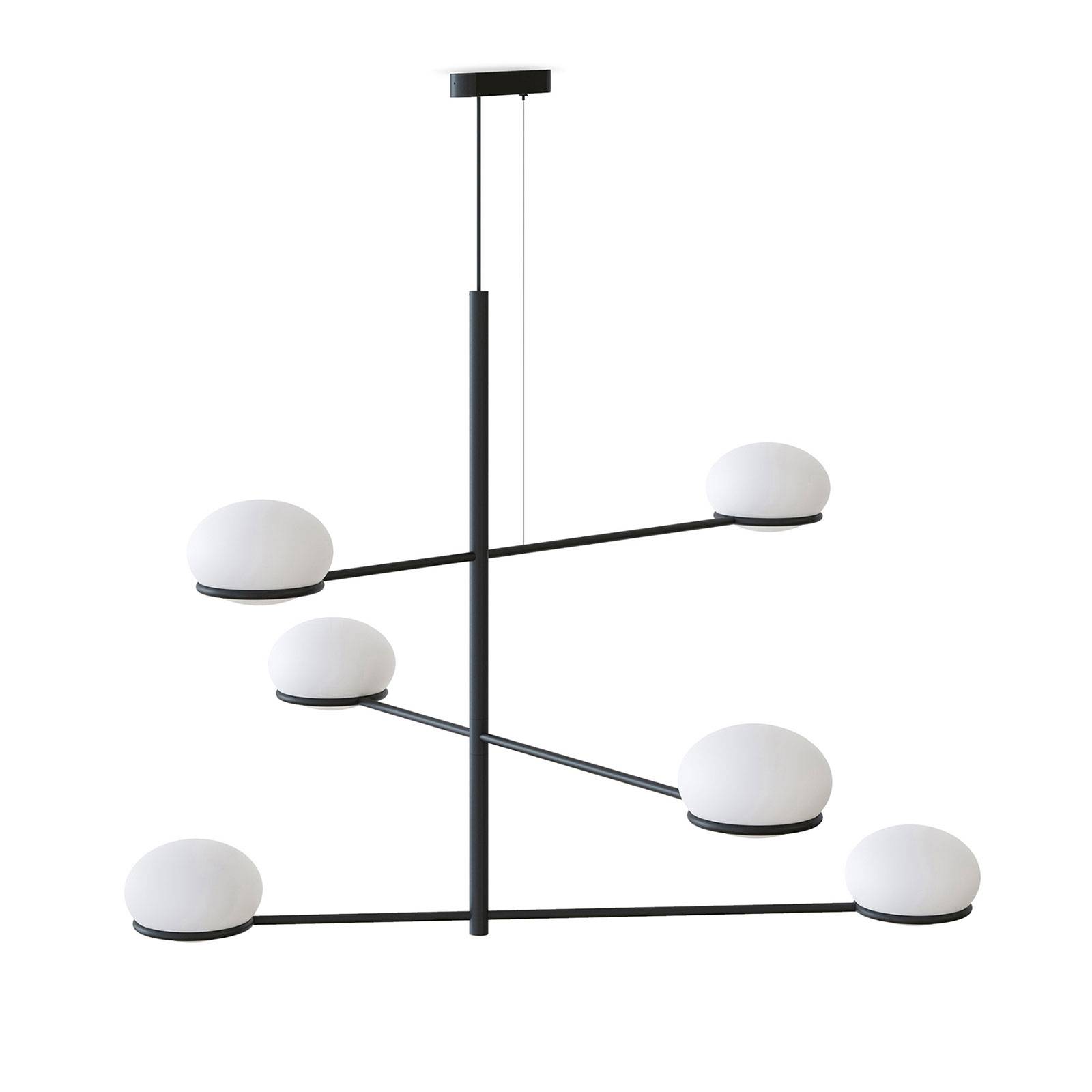 Svítidlo LEDS-C4 černý/bílý ocel/hliník/polykarbonát
