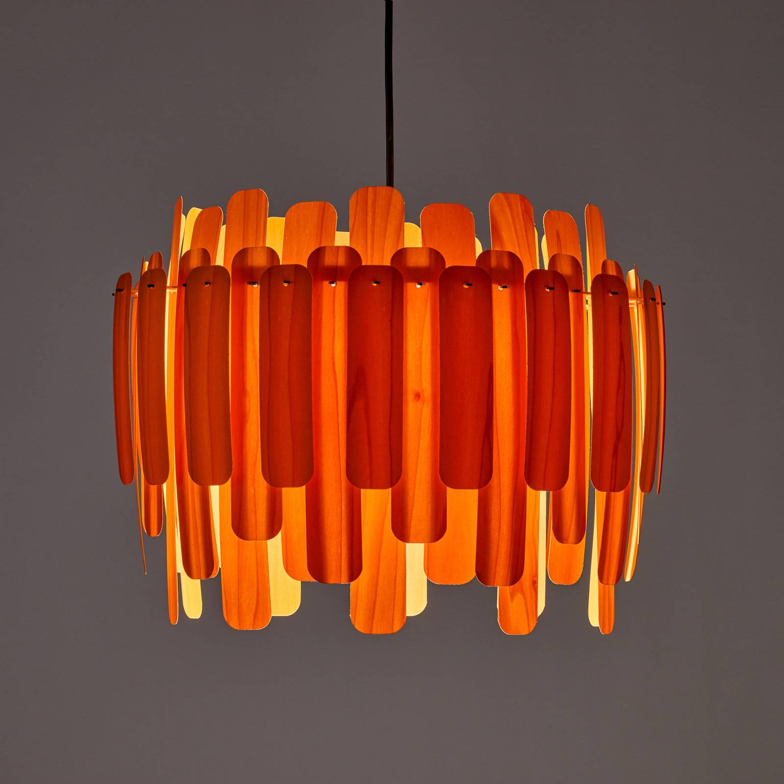 Svítidlo LZF LamPS oranžová dřevěná dýha/kov/plast