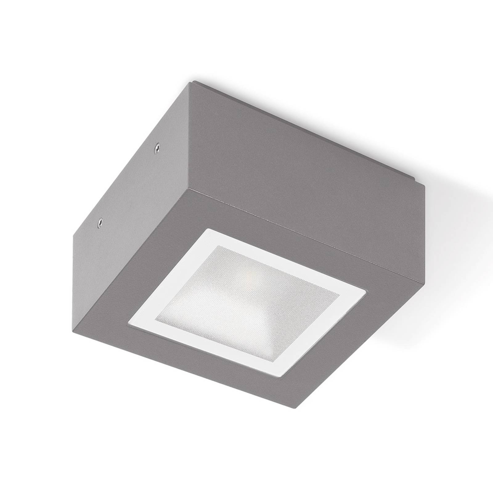 Svítidlo Performance in Lighting šedá kovová hliník/sklo