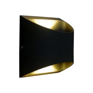 Svítidlo Eco-Light matná černá/zlatá hliníkový tlakový odlitek